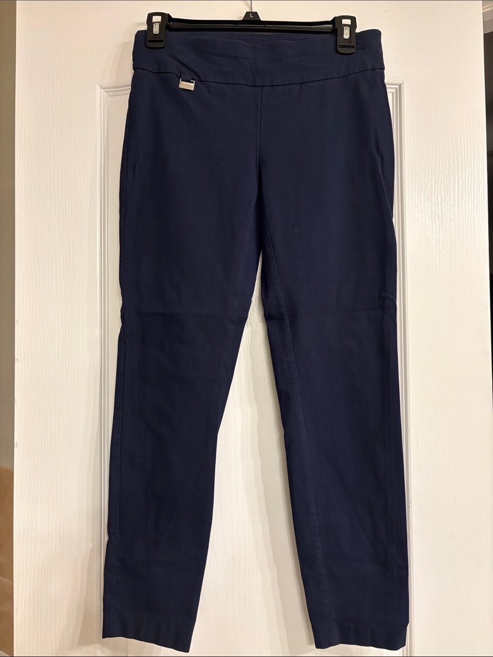 Alfani Navy Ponte Skinny Ankle Pants